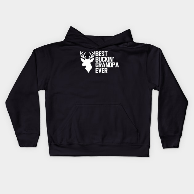 Deer Hunter Grandpa - Best Buckin' Grandpa Ever w Kids Hoodie by KC Happy Shop